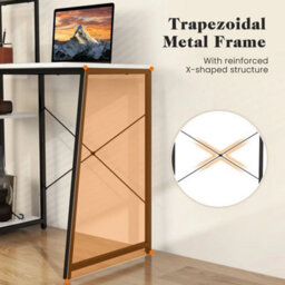 Study Writing Desk 100Cm Home Office Computer Desk W/storage - thumbnail 3