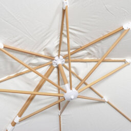 Sweeek - 3X3M Square Cantilever Parasol Falgos Off-White With Cover Included - thumbnail 3