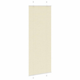 Berkfield Pleated Blind Cream 75X200 Cm Fabric Width 74.4 Cm Polyester - thumbnail 3
