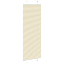 Berkfield Pleated Blind Cream 75X200 Cm Fabric Width 74.4 Cm Polyester - thumbnail 4
