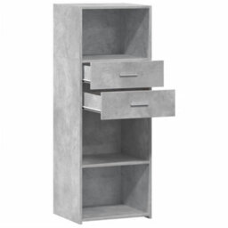 Berkfield Highboard Concrete Grey 45X42.5X124 Cm Engineered Wood - thumbnail 7