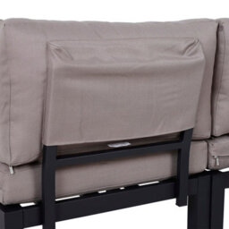 Outsunny 3Pcs Garden Sectional Sofa Side Table Furniture Set W/ Cushion - thumbnail 8
