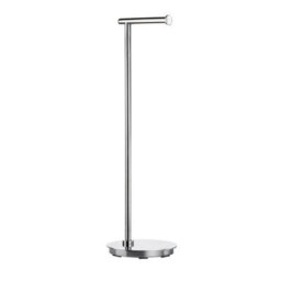 Smedbo Polished Stainless Steel Toilet Roll Holder With Round Base