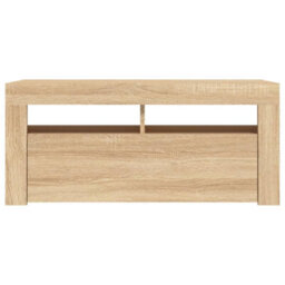 Vidaxl Tv Cabinet With Led Lights Sonoma Oak 90X35X40 Cm - thumbnail 9