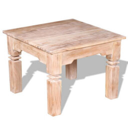 Berkfield Strong Coffee Table Acacia Wood 60X60X45 Cm - thumbnail 4