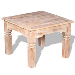 Berkfield Strong Coffee Table Acacia Wood 60X60X45 Cm - thumbnail 3