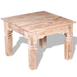 Berkfield Strong Coffee Table Acacia Wood 60X60X45 Cm - thumbnail 5