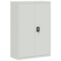 Berkfield Office Cabinet 90X40X140Cm Steel Grey - thumbnail 2