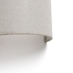 Luminosa Lighting Luminosa Otton Round Linen Up Down Wall Lamp Vertical 2 Light - thumbnail 2