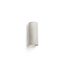 Luminosa Lighting Luminosa Otton Round Linen Up Down Wall Lamp Vertical 2 Light - thumbnail 1