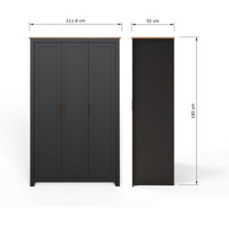 Gfw Lancaster 4 Piece Bedroom Set Black - thumbnail 9