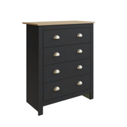 Gfw Lancaster 4 Piece Bedroom Set Black - thumbnail 4