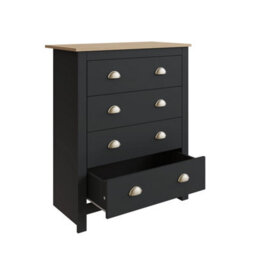 Gfw Lancaster 4 Piece Bedroom Set Black - thumbnail 5