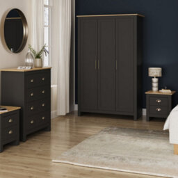 Gfw Lancaster 4 Piece Bedroom Set Black
