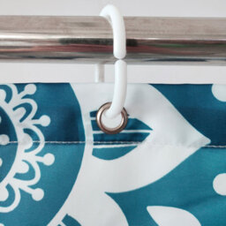 Neel Blue Mandala Shower Curtain Polyester Fabric Bathroom Curtain Mould & Mildew Resistant With 12 Curtain Hook - thumbnail 6