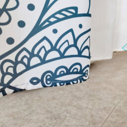 Neel Blue Mandala Shower Curtain Polyester Fabric Bathroom Curtain Mould & Mildew Resistant With 12 Curtain Hook - thumbnail 9