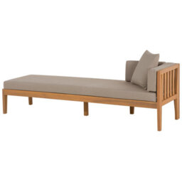 Beliani Garden Lounge Set With Table 7 Seater Pataja Certified Acacia Wood Light Brown - thumbnail 6