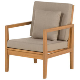 Beliani Garden Lounge Set With Table 7 Seater Pataja Certified Acacia Wood Light Brown - thumbnail 8