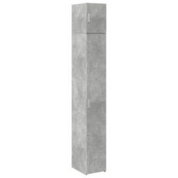 Berkfield Slim Storage Cabinet Concrete Grey 30X42.5X225 Cm Engineered Wood - thumbnail 2