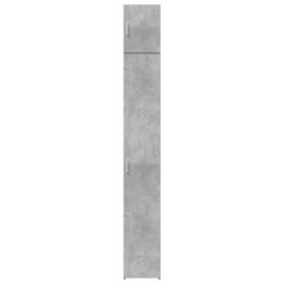 Berkfield Slim Storage Cabinet Concrete Grey 30X42.5X225 Cm Engineered Wood - thumbnail 4