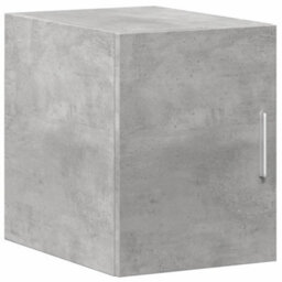 Berkfield Slim Storage Cabinet Concrete Grey 30X42.5X225 Cm Engineered Wood - thumbnail 5