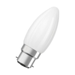 Osram Led Lamp Superstar Light Bulb B40 Candle Shape Filament B22D 6 Pack - thumbnail 1