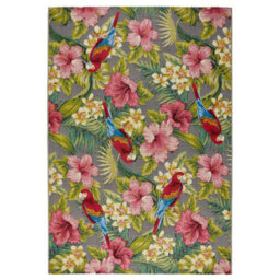 Multicoloured  Outdoor Rug, Floral Stain-Resistant Rug For Patio Decks Garden, Modern Outdoor Area Rug-120Cm X 170Cm - thumbnail 7