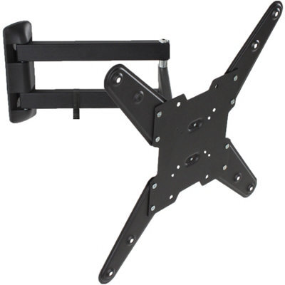 Tectake Television Bracket - 26-75 Inch Screens, Extendable, Tilt, Swivel Tv Wall Mount 100 Kg - Black - image 1