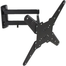 Tectake Television Bracket - 26-75 Inch Screens, Extendable, Tilt, Swivel Tv Wall Mount 100 Kg - Black