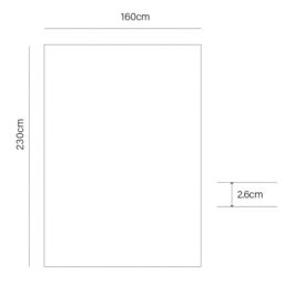 Latte Plain Large Rug, (L)230Cm X (W)160Cm - thumbnail 6