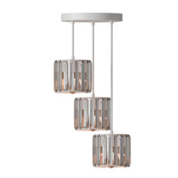 Modern 3 Tier Crystal Chandelier Black Frame Pendant Light With Clear Glass Rods Luxury Ceiling Light Fixture Hanging Light - thumbnail 1