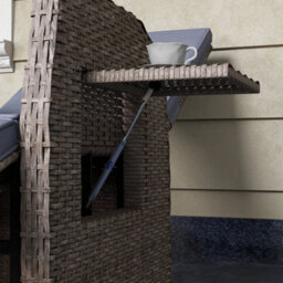 Outdoor Recliner Chair Rattan Reclining Lounge Chair - thumbnail 5