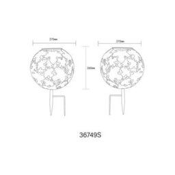 Luminosa Lighting Luminosa Solarleuchte Outdoor Spike Silver Grey Ip44 Led 3000K - thumbnail 5