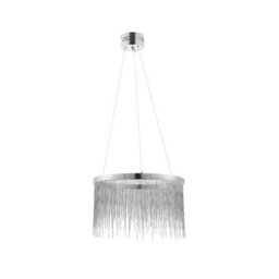 Anson Lighting Frains Chrome And Silver Chain Integrated Led Ceiling Pendant - thumbnail 9
