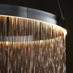 Anson Lighting Frains Chrome And Silver Chain Integrated Led Ceiling Pendant - thumbnail 8