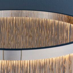 Anson Lighting Frains Chrome And Silver Chain Integrated Led Ceiling Pendant - thumbnail 3