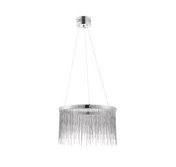 Anson Lighting Frains Chrome And Silver Chain Integrated Led Ceiling Pendant - thumbnail 2