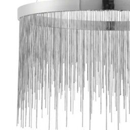 Anson Lighting Frains Chrome And Silver Chain Integrated Led Ceiling Pendant - thumbnail 4