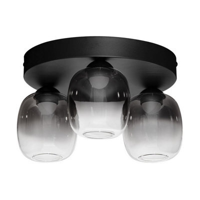 Luminosa Lighting Luminosa Kita Shade Cluster Ceiling Light Smokey, Sandy Black Triac Dimmable Led 16W 1469Lm 3000K - image 1