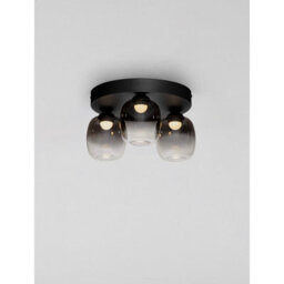Luminosa Lighting Luminosa Kita Shade Cluster Ceiling Light Smokey, Sandy Black Triac Dimmable Led 16W 1469Lm 3000K - thumbnail 4
