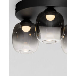 Luminosa Lighting Luminosa Kita Shade Cluster Ceiling Light Smokey, Sandy Black Triac Dimmable Led 16W 1469Lm 3000K - thumbnail 5