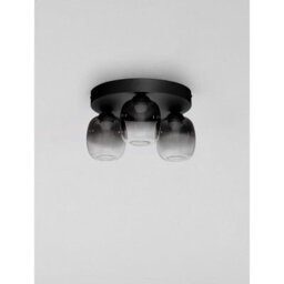 Luminosa Lighting Luminosa Kita Shade Cluster Ceiling Light Smokey, Sandy Black Triac Dimmable Led 16W 1469Lm 3000K - thumbnail 3