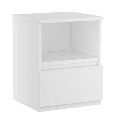 Modern Bedside Table With Drawers Storage Nightstand Wooden Cabinet For Bedroom Home - image 1