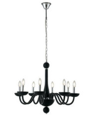 Luminosa Lighting Luminosa Alfiere 8 Light Chandeliers Black 74X59Cm - thumbnail 1