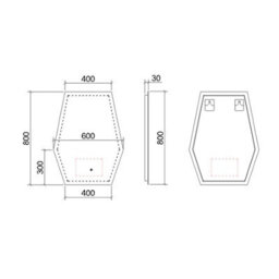 Royal Bathrooms Modern Elva 600 X 800mm Led Illuminated Bathroom Mirror - Anti-Fog - thumbnail 4
