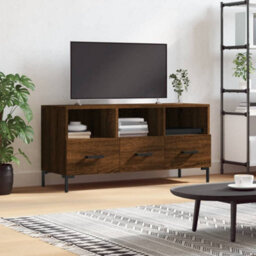 Berkfield Tv Cabinet Brown Oak 102X36X50 Cm Engineered Wood - thumbnail 1