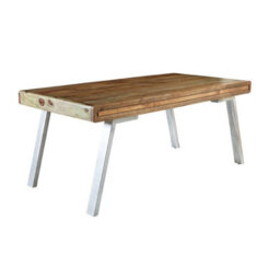 Wyld Haus Los Angeles Reclaimed Wood And Metal Dining Table 1500mm - thumbnail 3