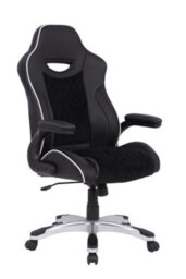 Alphason Dorel Home Silverstone Gaming Chair In Black - thumbnail 2