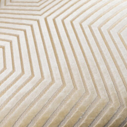 Paoletti Evoke Cut Velvet Feather Filled Cushion, Ivory, 55 X 55Cm - thumbnail 5