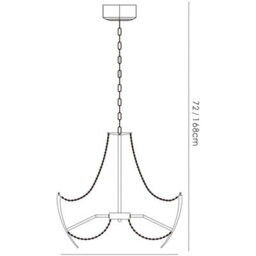 Luminosa Lighting Luminosa Zest Pendant Round 18 Light G4 Polished Chrome/crystal, Not Led/cfl Compatible - thumbnail 4